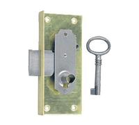 Serrure à entailler de bibliothèque 514 axe 15mm largeur 40mm droite avec 1 clé - DEVISMES - S514A20DLBL