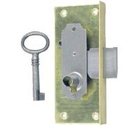 Serrure à entailler de bibliothèque 514 axe 20 mm largeur 40 mm gauche avec 1 clé DEVISMES S514A20GLBL