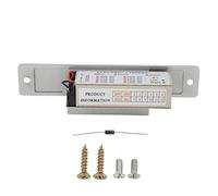 Serrure à gâche électrique, serrure à cathode pour système de contrôle d’accès, corps en alliage de zinc à forte résistance de 250 kg, serrure de porte DC 12 V avec installation (NON)