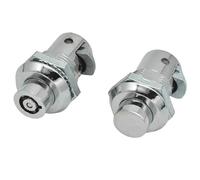 Serrure à impact télescopique à bouton-poussoir XK254, serrure à tête ronde, serrure de porte d'armoire, 1 pièce(Without key)
