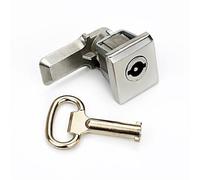 Serrure à langue en acier inoxydable, boîte de verrouillage à tête carrée, serrure de porte de bateau, armoire Rittal, petit carré scellé 1 pièce