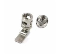 Serrure à languette MS763 en acier inoxydable, double serrure avec cadenas, serrure circulaire à quatre trous, 1 pièce(Slot)