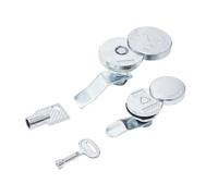 Serrure à languette rotative circulaire en alliage de zinc A400, 1 pièce(A40-8)