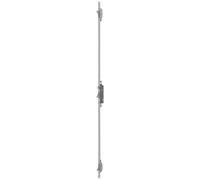 Serrure à larder 3 points 7717 - pêne demi tour - 3 pênes basculants - têtière U 1850 x 24 mm - A 30 EA 92 GNS