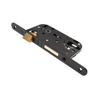 JPM Serrure à larder à cylindre Multibat - axe 40 mm - têtière noire - Droite (D)