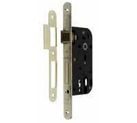 Serrure à larder à cylindre - axe 50 mm - têtière inox - Multibat JPM