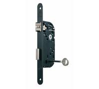 Serrure à larder - à pêne dormant - axe 40 mm - droite - noire - D25 VACHETTE