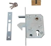 Serrure à larder acier à crochet - Clé I - Axe à 64 mm - Série 445 - Guitel