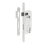 Serrure à larder acier blanc à fouillot - Clé I - Axe à 40 mm - Confort - Thirard