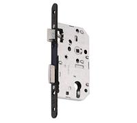 Serrure à larder D 455 à cylindre européen têtière acier axe à 40 mm