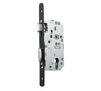 Serrure à larder D450 clé I axe 50mm bout carré finition noir sans gâche - VACHETTE - 22701000