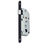 Serrure à larder D452 Bec de cane axe 50 mm bout rond finition noir sans gâche VACHETTE 22690000
