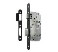 Serrure à larder D453 à condamnation axe 50 mm bout rond finition noir VACHETTE 22692000