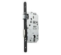 Serrure à larder D455 Clé I Axe 40mm bout rond finition noir sans gâche - VACHETTE - 22676000
