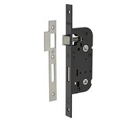 Serrure à larder laqué noire à fouillot - Condamnation - Axe à 40 mm - Optimum - Thirard