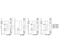 Serrure à larder LIONA à profil européen et bout carré axe 60mm gauche - JPM - 920000-03-2A