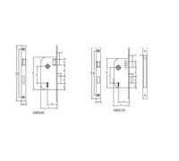Serrure à larder NUMIDIA droite 4G fourni avec 2 clés bout rond - JPM - 290500-02-1X