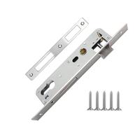 Serrure à larder pour porte de chambre - En acier inoxydable - Distance : 85 mm - Distance au canon : 25 mm - Verrous encastrés pour boîtier de serrure gauche/droite