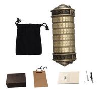 Serrure à lettres, serrures Cryptex en métal avec compartiments cachés | boîte de rangement de bijoux romantiques, mot de passe par défaut : ILOVEU, cadeaux pour elle, hommes, femmes