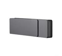 Serrure à levier de porte, serrure de porte intérieure, poignée de chambre à coucher, serrure silencieuse à ventouse, pour chambre à coucher, salle de bain, cuisine, facile à installer (gris)