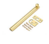 Serrure à loquet coulissant, Boulon de porte coulissante en cuivre massif, boucle de porte Invisible, serrure de porte de grange de chambre à coucher, loquet de porte d'armoire, atelier(Gold,6in)