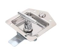Serrure à loquet encastré en forme de T en acier inoxydable avec 2 clés | Poignée à palette résistante à la pour armoire de boîte à outils de camion de remorque de camping-car