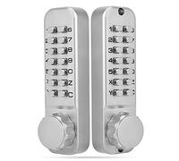 Serrure à Mécanique, Serrure à Combinaison Mécanique à 14 Touches à Double Clavier, Serrure Codée de sécurité par Mot de Passe de Porte