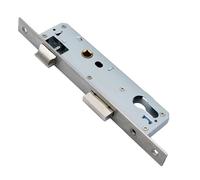 Serrure à Mortaise en Acier Inoxydable pour Portes Encadrées - Axe de Verrouillage 85 mm avec Cadre Tubulaire 35 mm, Pêne Réversible Multiple (92 x 35 mm)