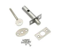 Serrure à mortaiser en acier avec âme en cuivre for portes de sécurité et coupe-feu, installation invisible