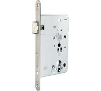 Serrure à mortaiser pour porte de chambre PZ 20/65/72/8mm DIN R argent rd Kl 3