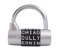 Serrure À Mots Pour Portail - 6,4 X 6,3 X 3 Cm, Cadenas De Garde-robe Portable En Métal, Serrures À Code Robuste Pour Portes, Chaînes, Bagages, Tiroirs Et Armoires Comme Serrure De Sécurité