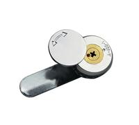 Serrure à noyau de cuivre croisé A-400-1, serrure d'armoire électrique, serrure de boîte de distribution, serrure d'armoire A-40, serrure extérieure, 1 pièce(Copper cylinder)