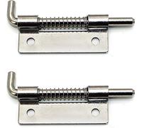 Serrure à pêne de porte, Goupille de verrouillage à ressort Boulon baril Épaissi Serrure porte 2 mm,5 pouces Loquet Charnière d'armoire en acier inoxydable 304, 1left304(1aleft304)