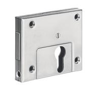 Serrure à pêne dormant 49 DIN gauche / droite PZ avec gâche plate 60 mm AMF