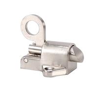 Serrure à Pêne Loquet de Porte Loquet de Sécurité en Alliage de Zinc Durable Loquet à Ressort Boulon Porte Loquet Adapté aux Portes Armoires et Fenêtres