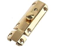 Serrure à pêne pour porte coulissante, Bolt Sliding Door Lock,Door Lock Bolt,6 Inch Polished Brass Door Bolt,Sliding Door Latch Safety Internal Doors Lock