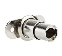 Serrure à poussoir nickelé UNO sans cylindre + rosace - OJMAR - 7004.027.NI