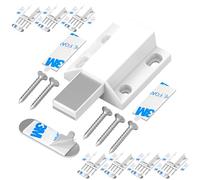 Serrure à Pression Magnétique sans Clous Tonitrui Push Open Magnetic Touch Lock Porte de Cuisine Push Open Lock Porte d'armoire de Fermeture et d'éjection de La Serrure(Blanc 8 Pièces)