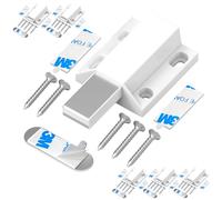Serrure à Pression Magnétique sans Clous Tonitrui Push Open Magnetic Touch Lock Porte de Cuisine Push Open Lock Porte d'armoire de Fermeture et d'éjection de La Serrure(Blanc 6 Pièces)