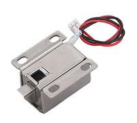 Serrure à Solénoïde Electromagnétique Miniature CC 1.3A Odorkle - Verrou Électromagnétique pour Porte d'Armoire - Argenté - Poli