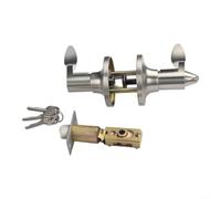 Serrure, acier inoxydable, piège 60/70 mm, 3 clés pour portes intérieures | Serrure de porte avec poignée à levier, cylindre en laiton, piège réglable 60/70 mm, pour portes intérieures de 25 à 45 mm