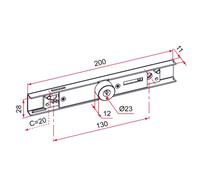 Serrure AE en applique zinguée cylindre 6 mm pour lame 7 à 9 mm THIRARD AE114001