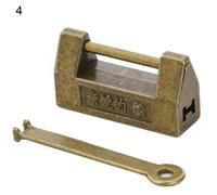 Serrure Ancienne Chinoise Créative, Plusieurs Styles, Facile À Utiliser, Serrure Rétro Chinoise Nostalgique En Laiton Pour Boîte En Bois Mengxi