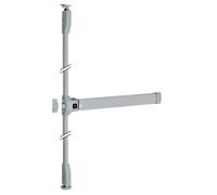 Serrure anti-panic push bar - JPM - 90+ - 3 points de sécurité - Finition argent - Ajustable sur site