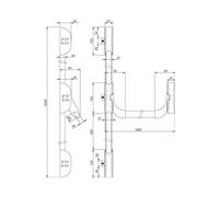 Serrure anti panique CF IDEA 3 points finition blanc - ISEO - 9413113444A Noir G