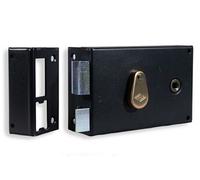 Jpm - Serrure applique a fouillot 6mm Horizontale Tirant Gauche JPM 114000 01 21 Noir G