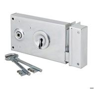 Serrure applique Bricard horizontale pour porte portail axe 58 mm Droite