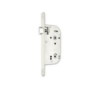 Serrure axe 50 NF Métalux bec de cane droite sans gâche réversible - aspect inox - EURO-ELZETT - G848E2D7K4 ROZ