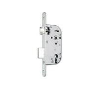 Serrure axe 50 NF Métalux clé L gauche sans gâche réversible - aspect inox - EURO-ELZETT - G838E2D7K4L ROZ