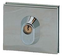 Serrure basse avec cylindre chromé mat - STREMLER - 1358.31.0